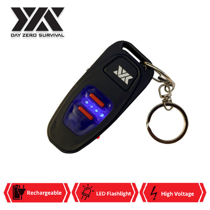 DZS  Stun Gun Small as a Key Fob With LED Flashlight, USB Charging