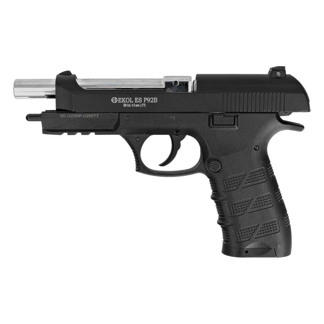 EKOL ES P92 .177 Caliber CO2 BB Air Pistol 377 FPS Blowback Gun