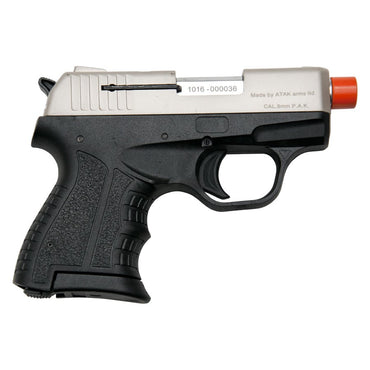 Zoraki M2807 Satin Finish - 8MM Front Firing Blank Pistol Semi-Auto Gun