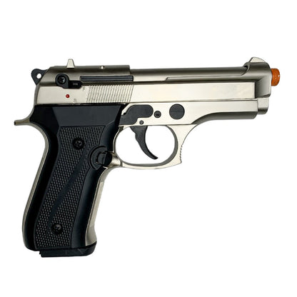 Jackal Compact Satin Finish - Full Auto Front Firing Blank Pistol Gun