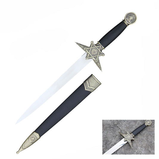 Masonic Dagger Square and Compass With Sheath Free Mason