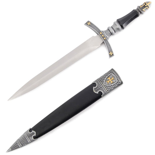 16.5" Royal Arms Medieval Crusader Templar Dagger