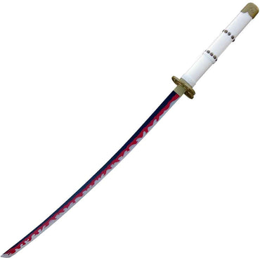 40.5" Enma Zoro Roronoa Yamo White Katana Replica Steel Sword