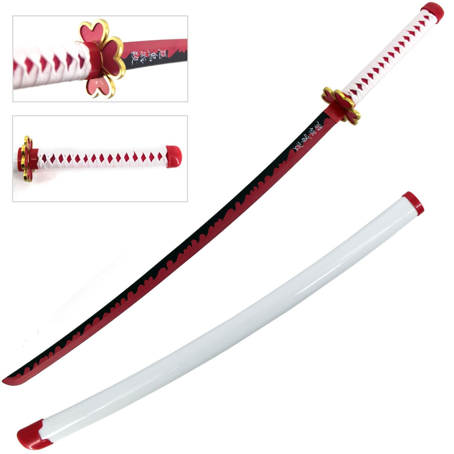 40" ABS Plastic Blade Mitsuri Kanroji Nichirin Katana Sword Demon Anime