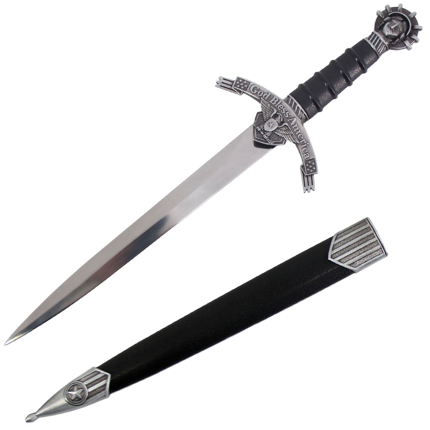 Sunday Dagger 14.25 Inch Liberty USA Dagger with Scabbard – Finish Edge