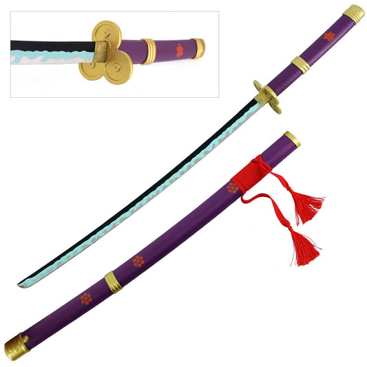 Enma Zoro’s Roronoa Yamo Purple Katana Replica Steel Anime Sword