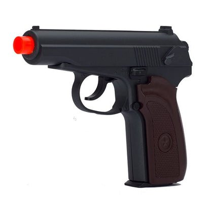 G29W Metal Spring Airsoft Pistol in Black & Wood. Shoots 245 FPS