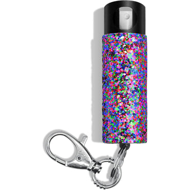 Bling It On Key Ring Self Defense Pepper Spray Purple Jeweled Cary Case