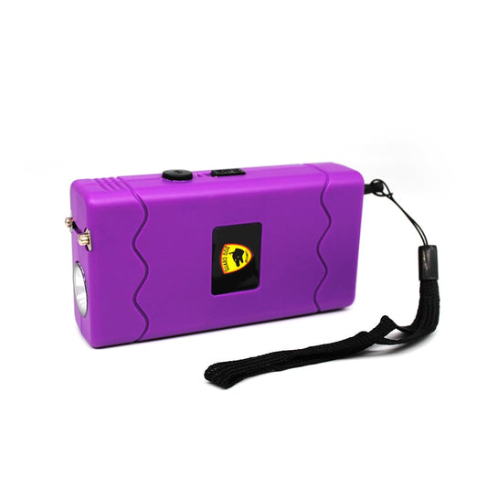 Purple Disabler 25 Million Volt Rechargeable Stun Gun Flashlight