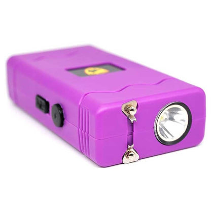 Purple Disabler 25 Million Volt Rechargeable Stun Gun Flashlight