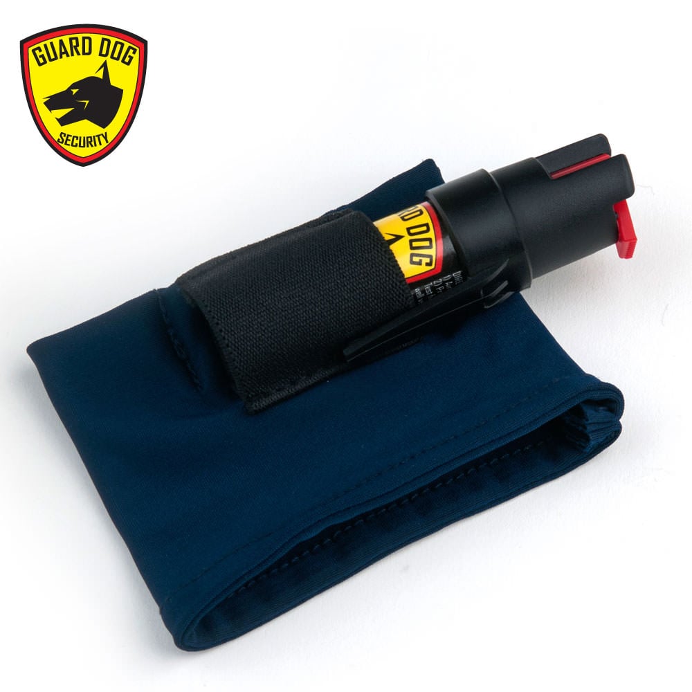 InstaFire Blue Personal Defense Pepper Spray 1/2 oz With Activewear Hand Sleeve