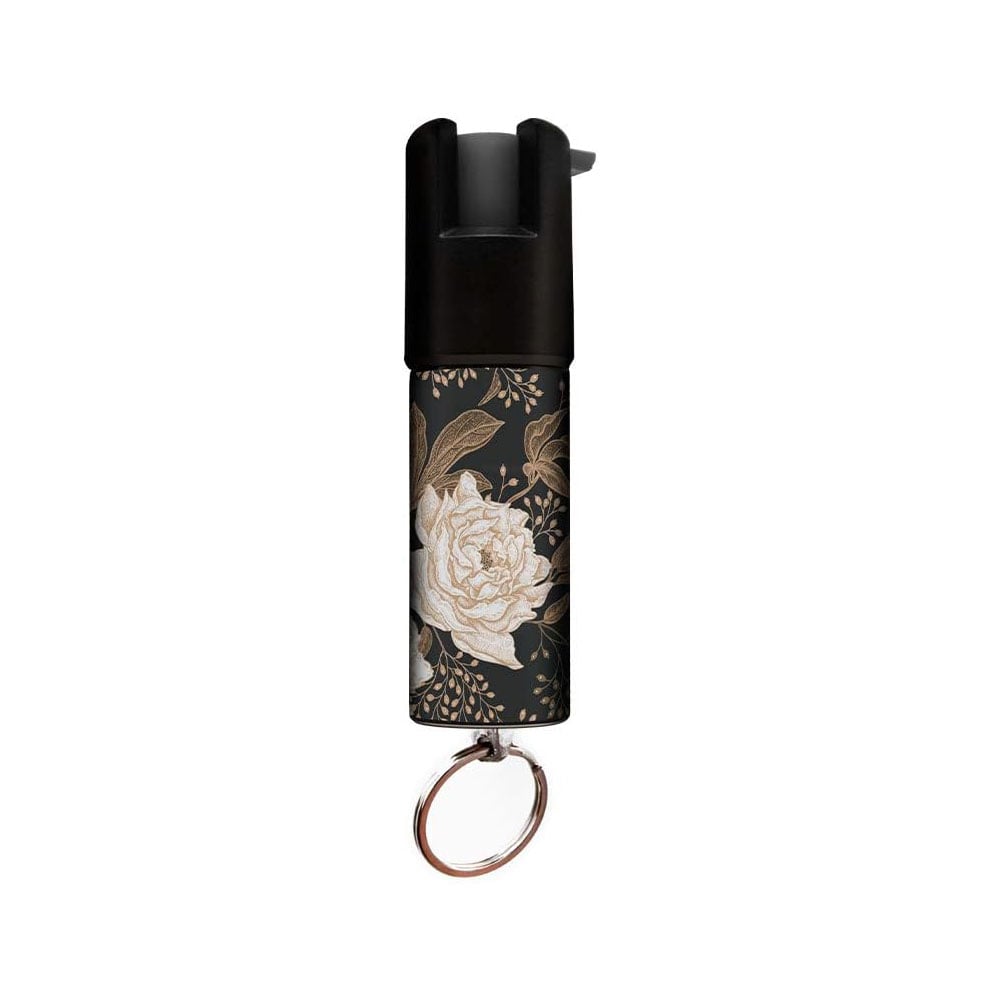 Floral Keychain Mini Pepper Spray for Self Defense - Safety Twist Top to Prevent Accident