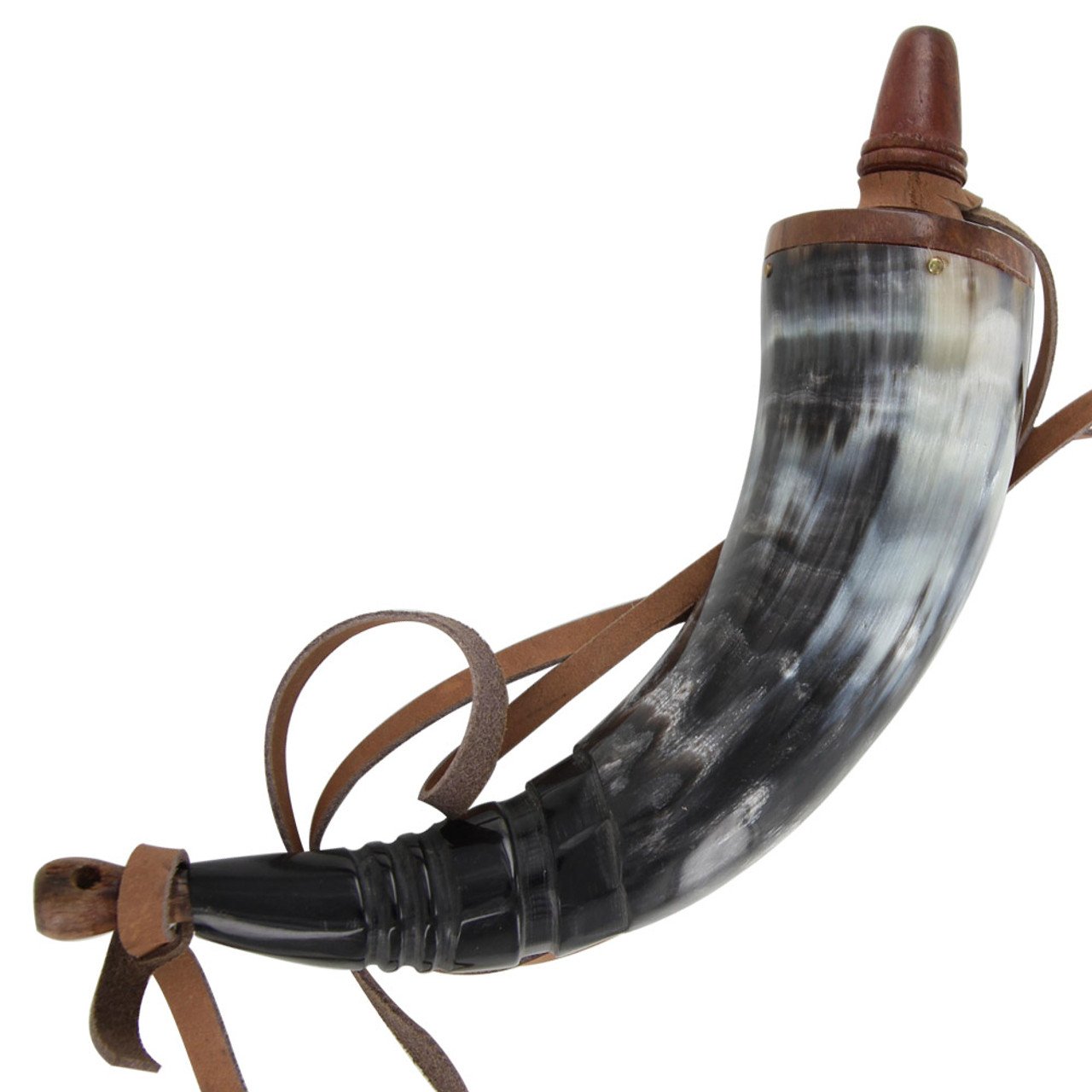 10" Medieval Renaissance Gunpowder Horn