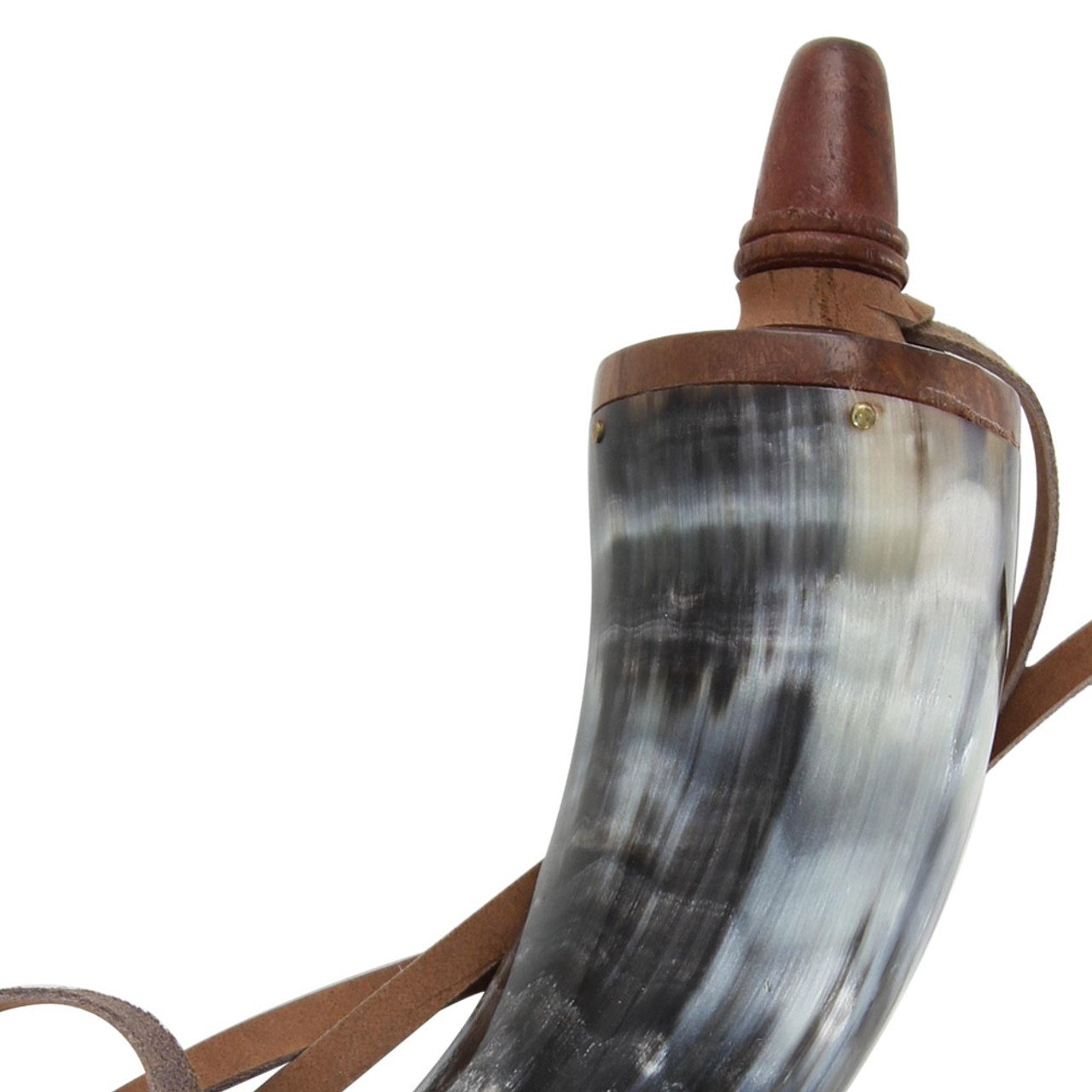 10" Medieval Renaissance Gunpowder Horn