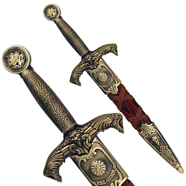 Medieval King Arthur Dagger Short Sword with Scabbard