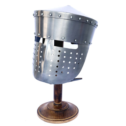 Medieval Crusader Peaked Pot Helmet