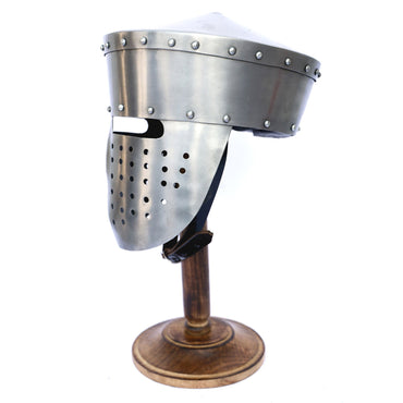 Medieval Crusader Peaked Pot Helmet