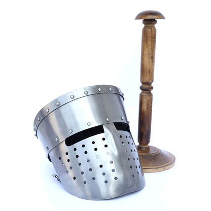 Medieval Crusader Peaked Pot Helmet