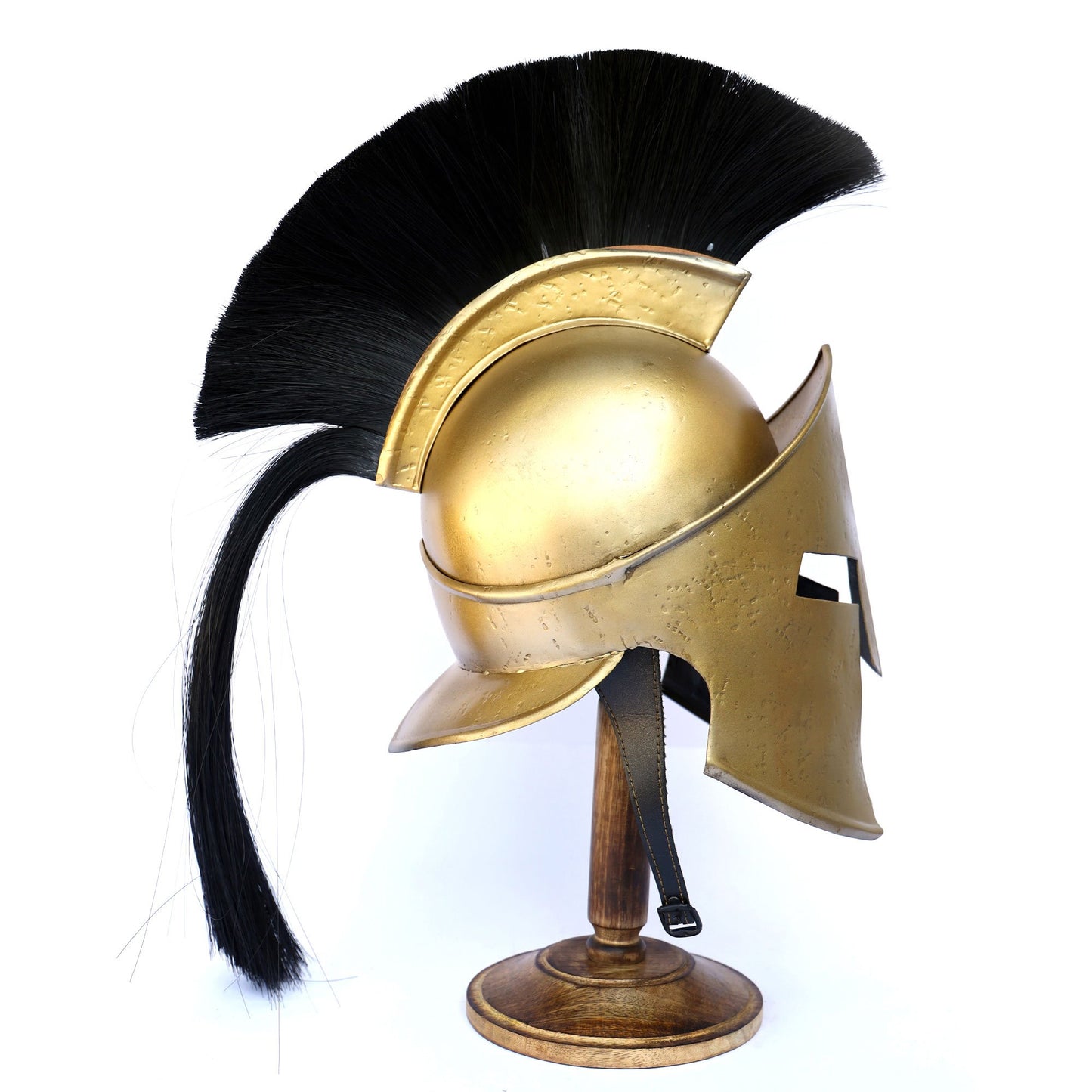 Greek Spartan King Crested Helmet With Stand