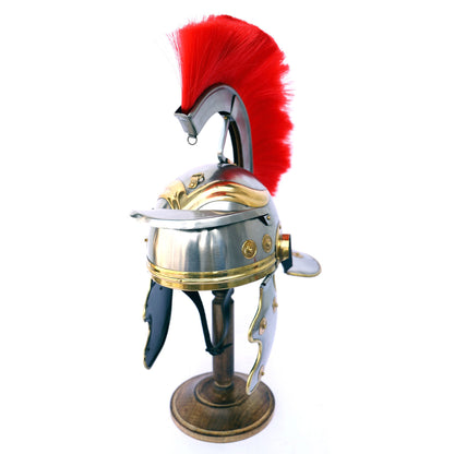 Imperial Itallic Roman Officer Helmet with Liner and Detachable Plume