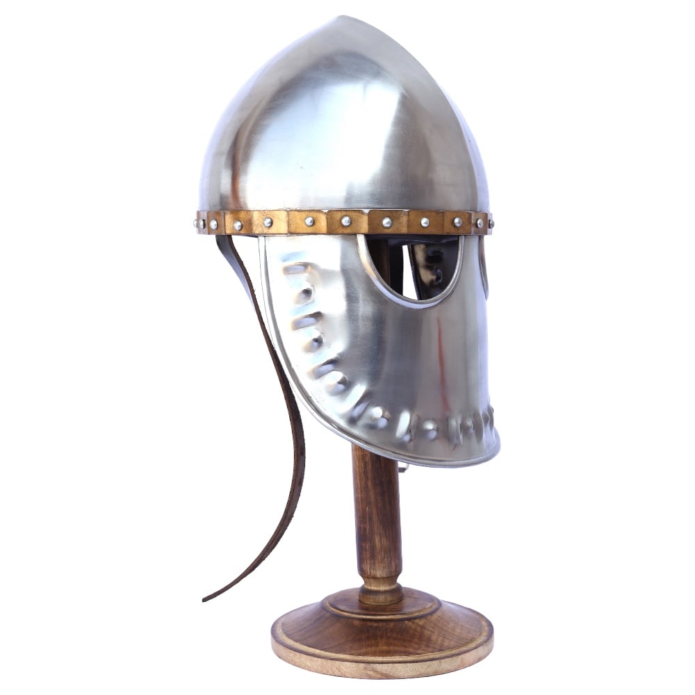 Brass Trim Italo-Norman Medieval Helmet