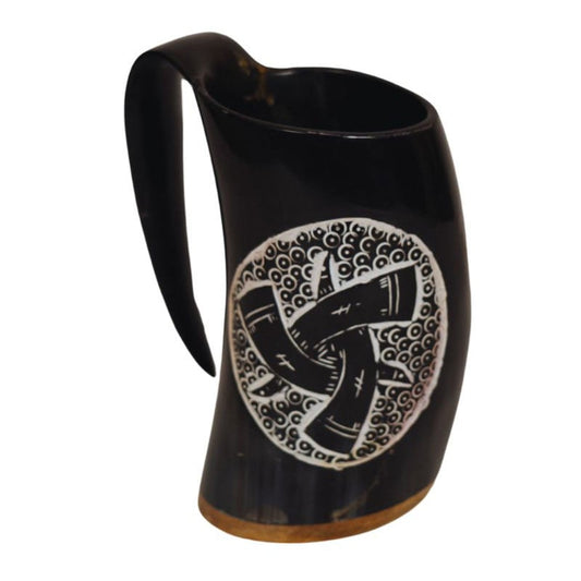 Authentic Medieval Inspired Drinking Horn Mug Tankard