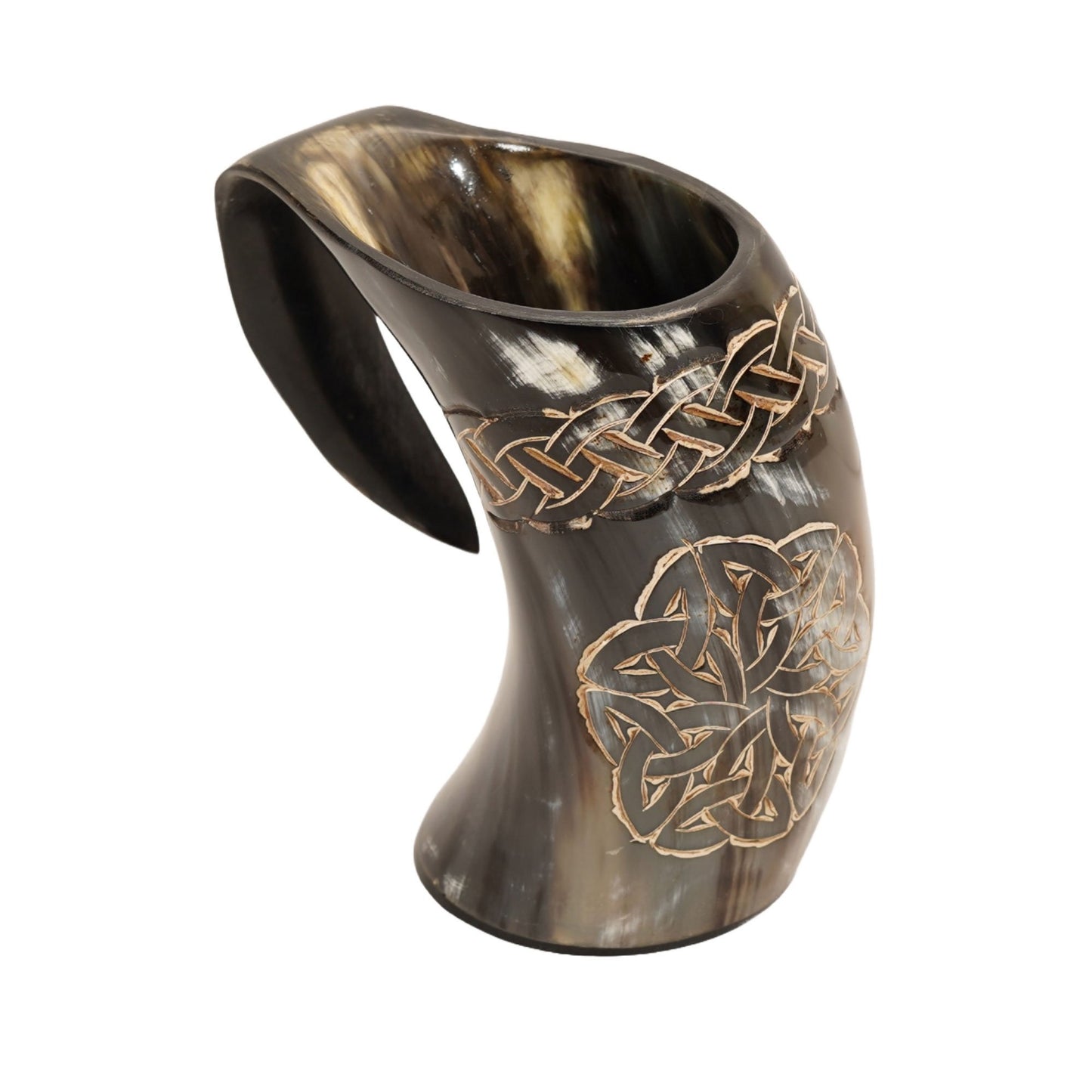 Ceremonial Viking Natural Buffalo Drinking Horn Mug