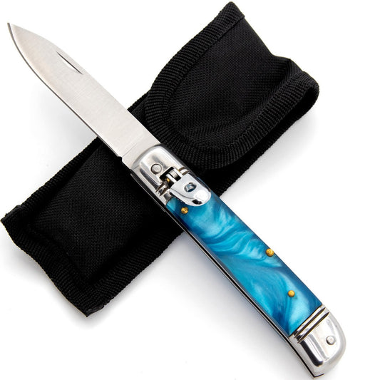 Argent Leviathan Automatic Lever Lock Switchblade Knife