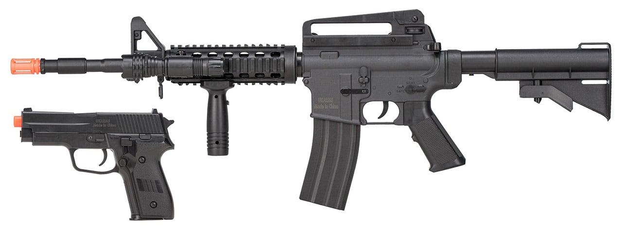 Vigor 9003 M4 Spring Airsoft Rifle and P228 Pistol Combo