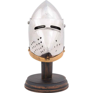 Mini Hound Skull Pig Face Bascinet Medieval Helmet