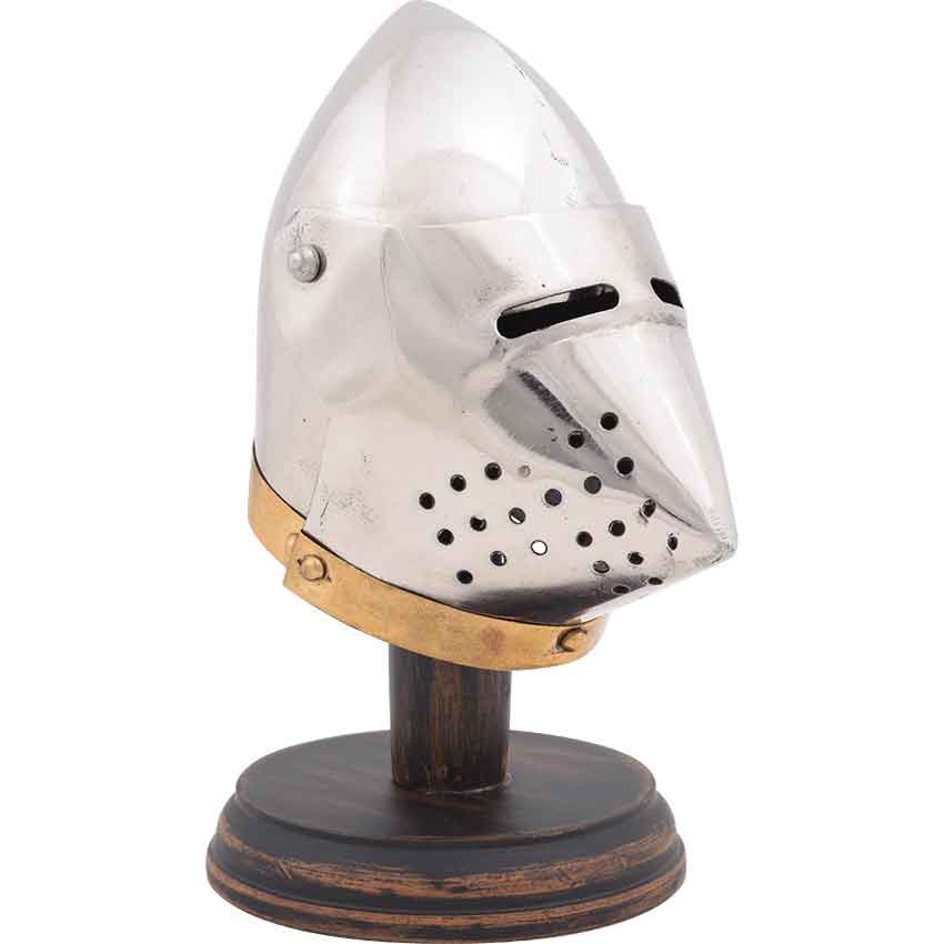 Mini Hound Skull Pig Face Bascinet Medieval Helmet