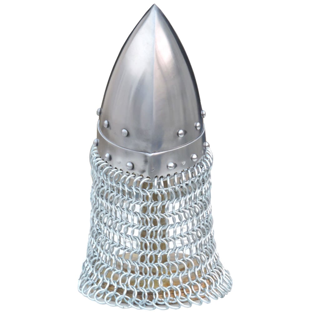 Mini Nasal Helmet With Display Stand & Chain Mail