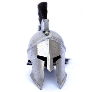 Mini Spartan Helmet With Display Stand and Detachable Plume