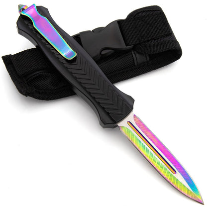 9.5" Prismatic Siege Automatic OTF Out the Front Titanium Multicolor Knife