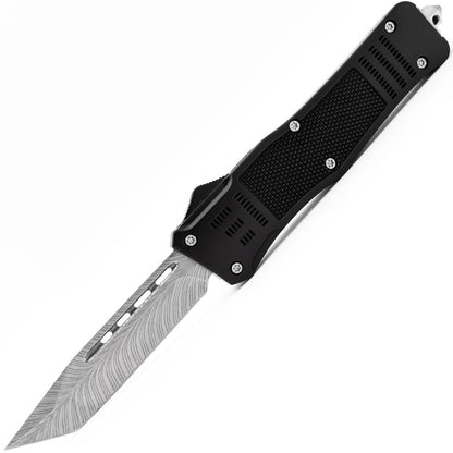 9.5" Deluxe Tanto Blade Automatic Dual Action OTF Knife