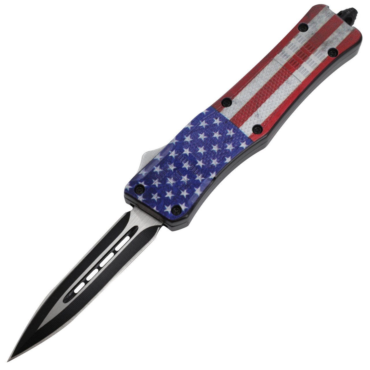 7" Land of Freedom Compact Out The Front Auto Knife