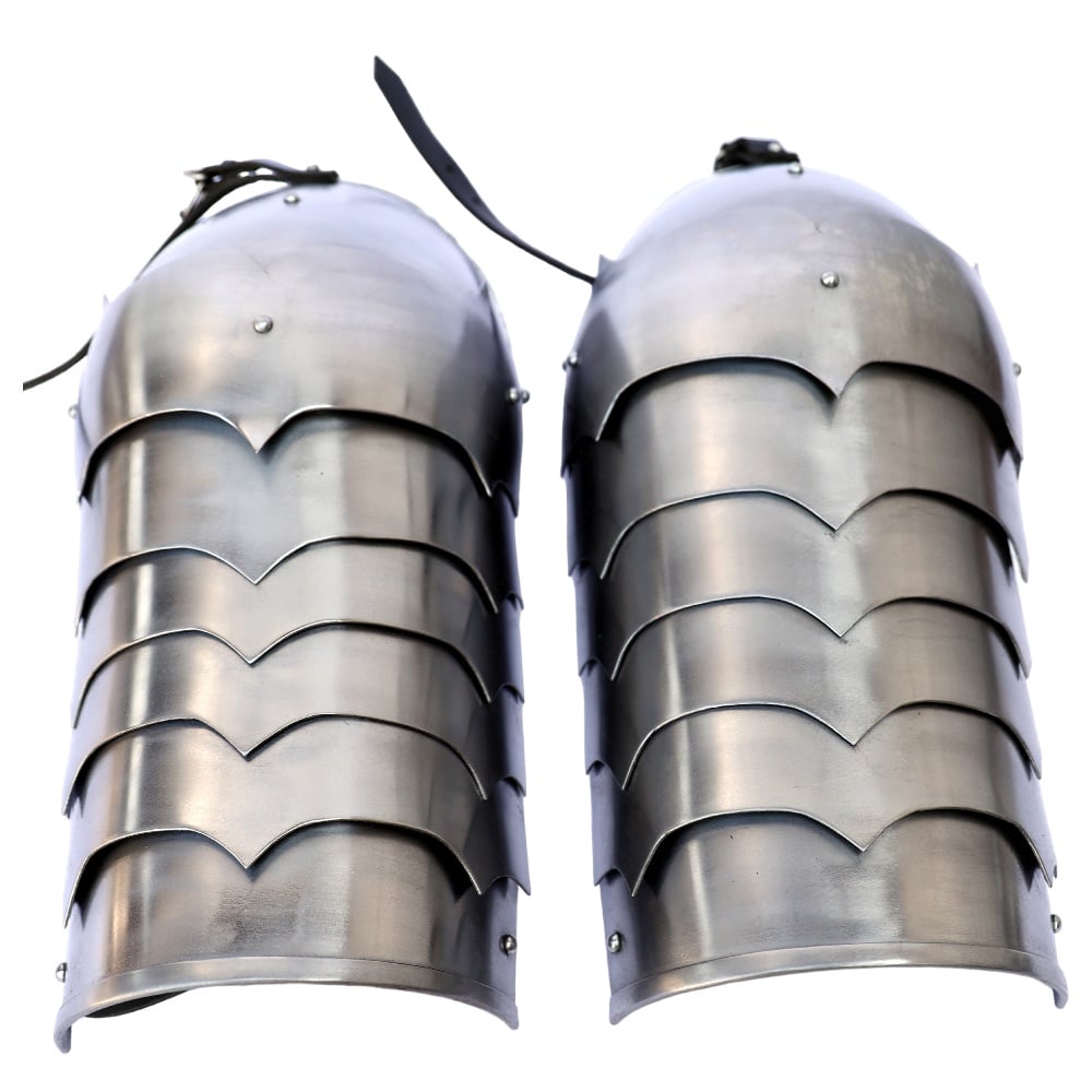 Real Pauldrons Medieval Plate Armor Steel Pauldrons Set – Finish Edge