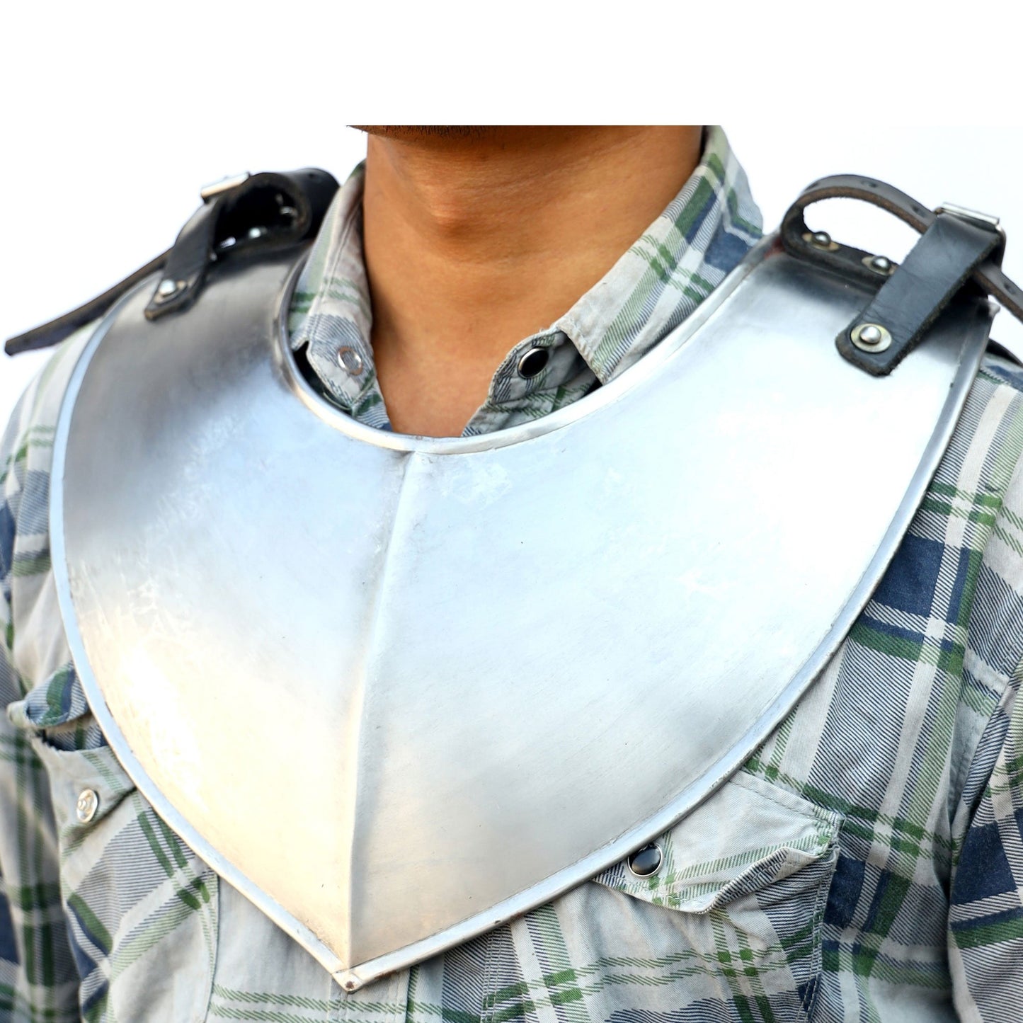 Classic Knight Steel Plate Armor Neck Gorget