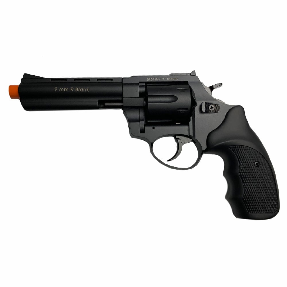 Zoraki R1 4.5" Barrel - Front Firing Blank Gun Revolver Black Finish