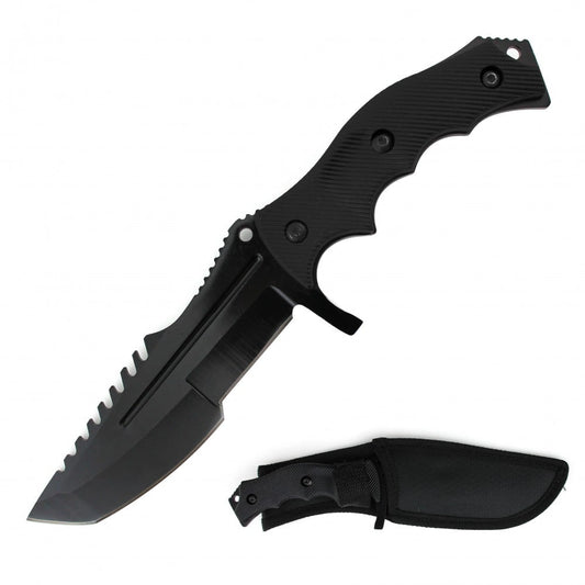 8.5" CSGO Huntsman Black Fixed Blade Knife