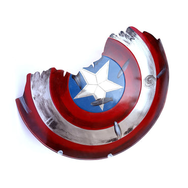 Captain America Solid Metal Broken Shield Damaged Style Prop Replica