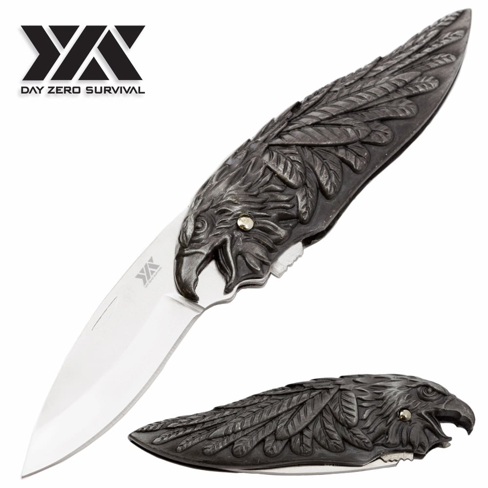 Collectible Eagle Folding Pocket Knife Stainless Steel Blade