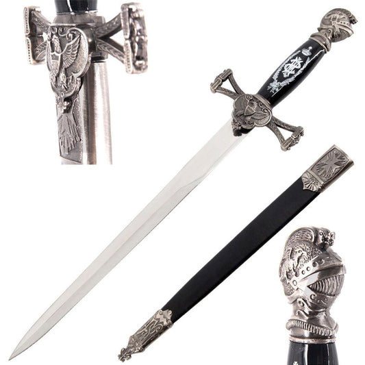 21 Inch Masonic Knights Ceremonial Dagger Short Sword