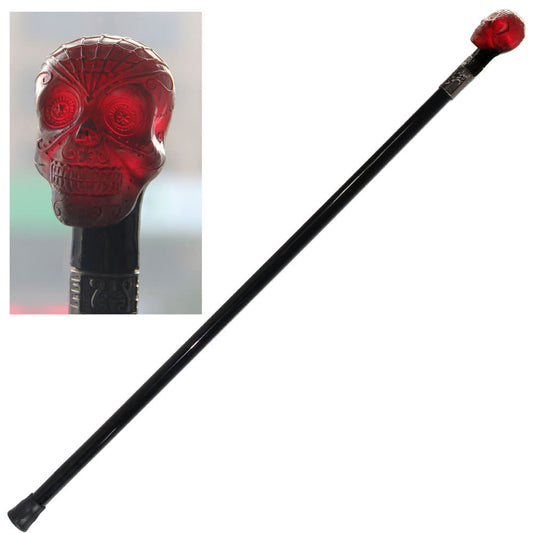 35" Day Of The Dead Skull Walking Stick Cane