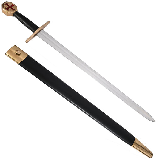 33 Inch Overall Knights Templar Crusader Sword