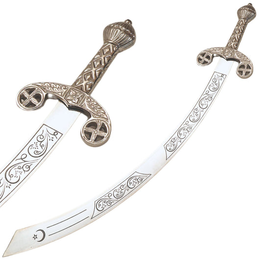 Belly Dance Scimitar Etched Blade Sword