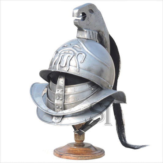 Spartacus Gladiator Helmet With Stand