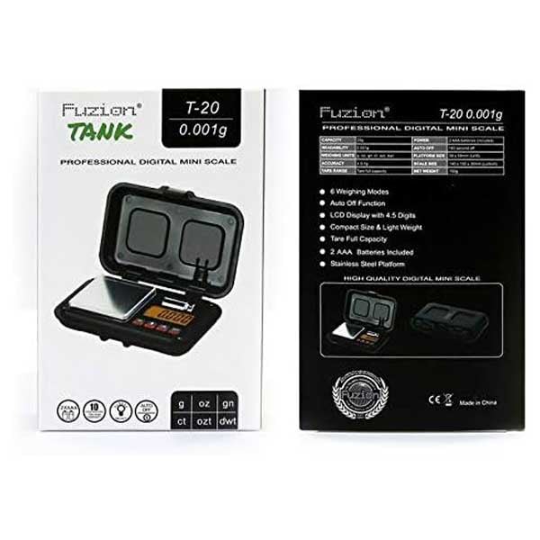 Fuzion Tank Professional Digital Pocket Mini Scale, 20g x 0.01g