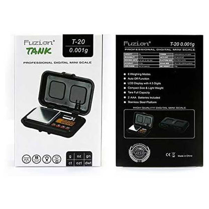 Fuzion Tank Professional Digital Pocket Mini Scale, 20g x 0.01g