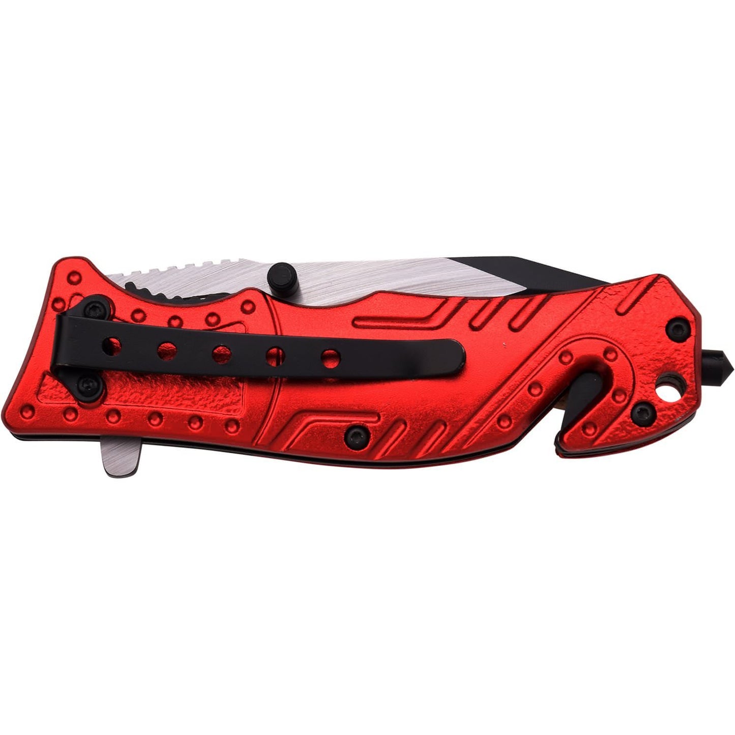 Tac-Force 7.75" Fire Fighter Spring Assisted Folding Knife With Flashlight